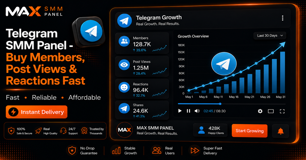 Telegram SMM Panel - Buy Members, Post Views & Reactions Fast