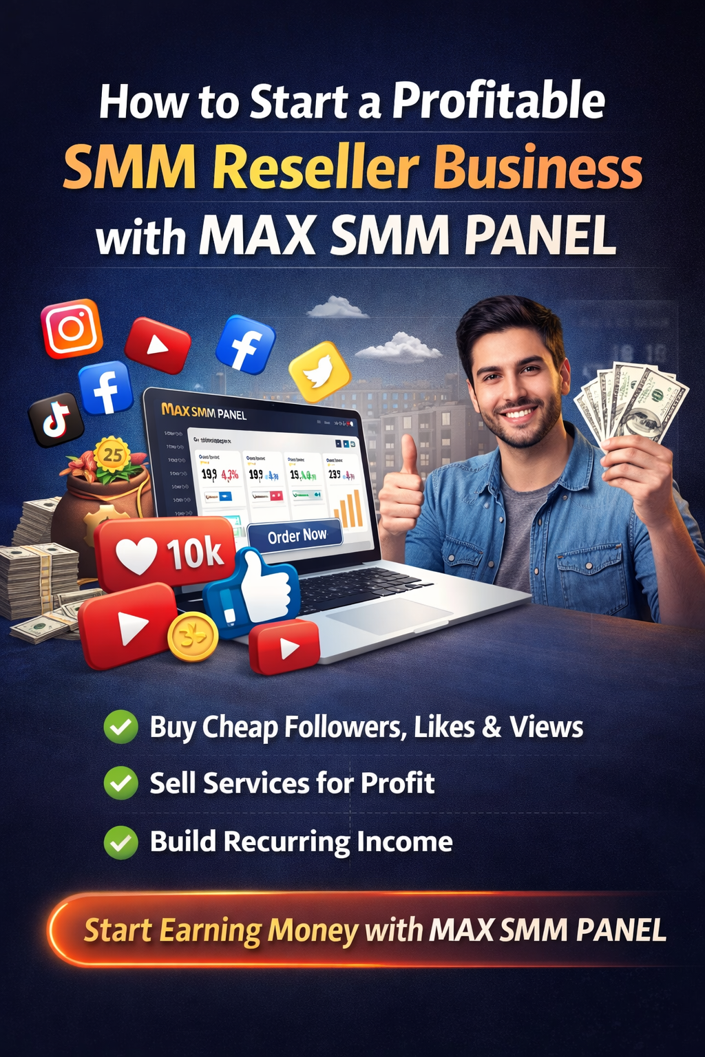 How to Start a Profitable SMM Reseller Business with MAX SMM PANEL